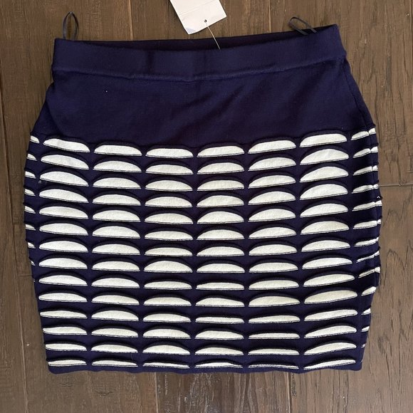 Navy & Lt Blue Mini Shirt~Romeo & Juliet Couture - Picture 3 of 3